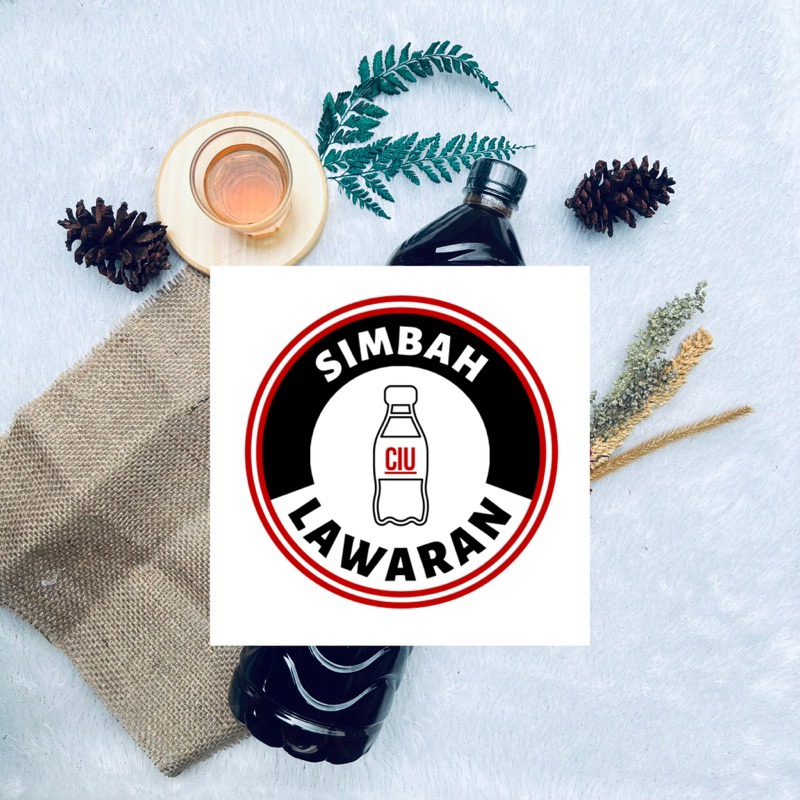 

1 pcs stiker simbah model k-htam ukuran besar