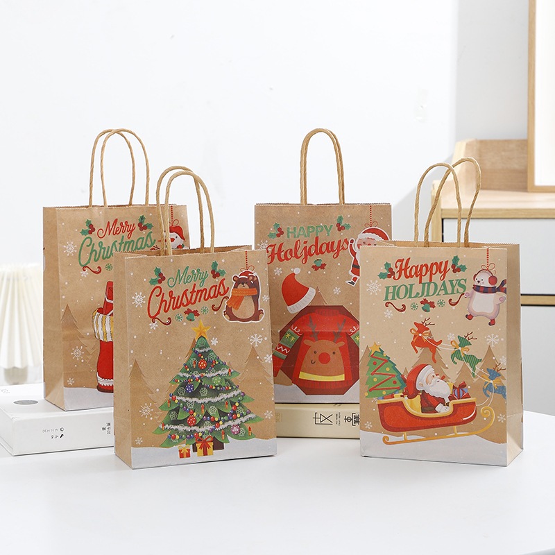 

15x8x21cm Paper Bag Natal. Christmas Bag. Kantong Natal. Christmas Hampers Bag