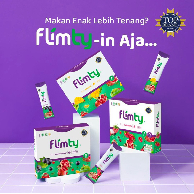 Flimty Fiber Blackcurrant/Raspberry/Mangga 2 kotak Bandung