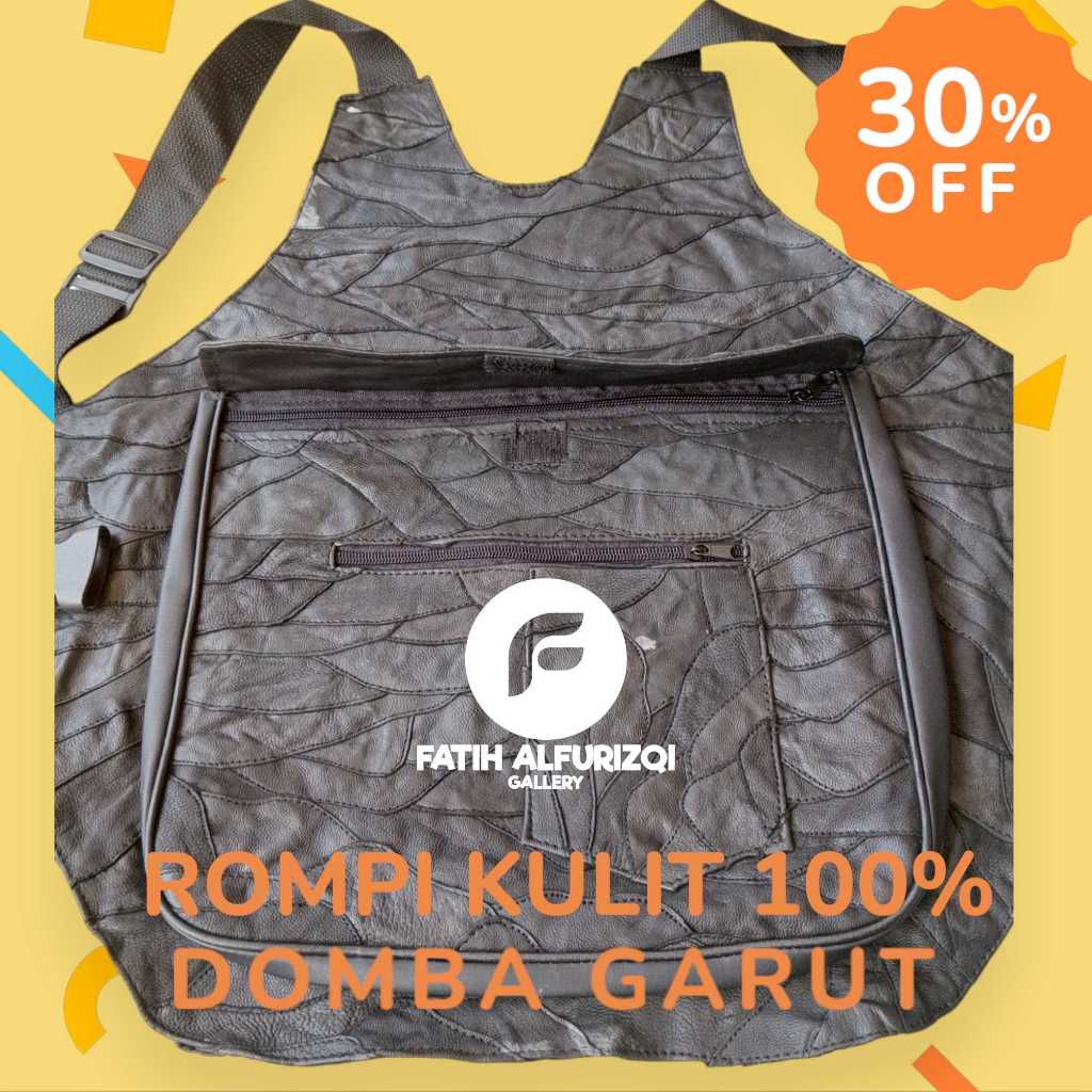 Rompi Pelindung Dada Motor Asli Kulit Domba Garut Rompi Ojol/Touring