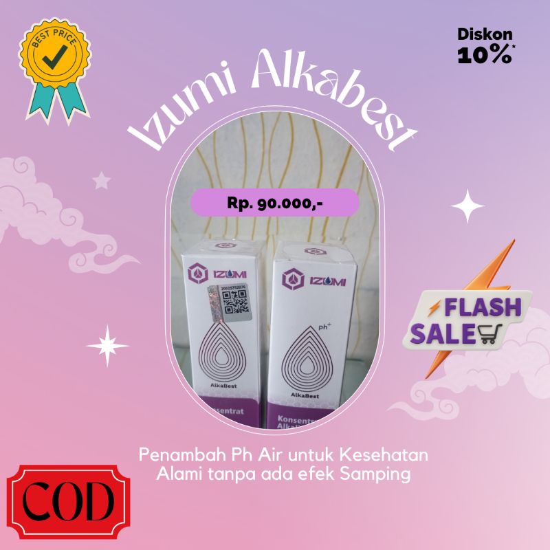 

[IZUMI ALKABEST] Terlariss AIR ALKALI untuk kesehatan 5 tetes setiap hari
