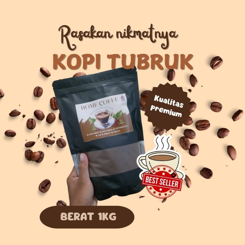 

BUBUK KOPI TUBRUK ISI 500gram ASLI RASA MANTAP MURAH