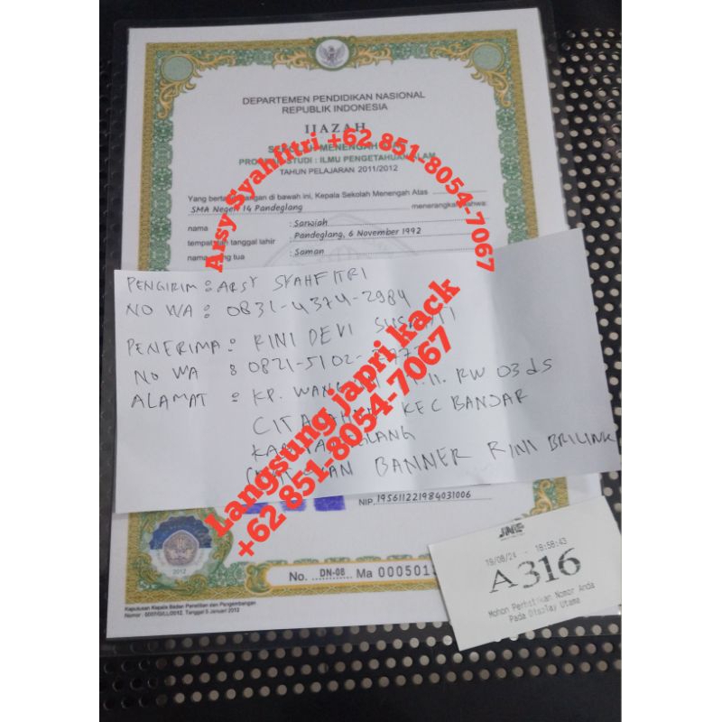 

dokumen pendukung lamar kerja