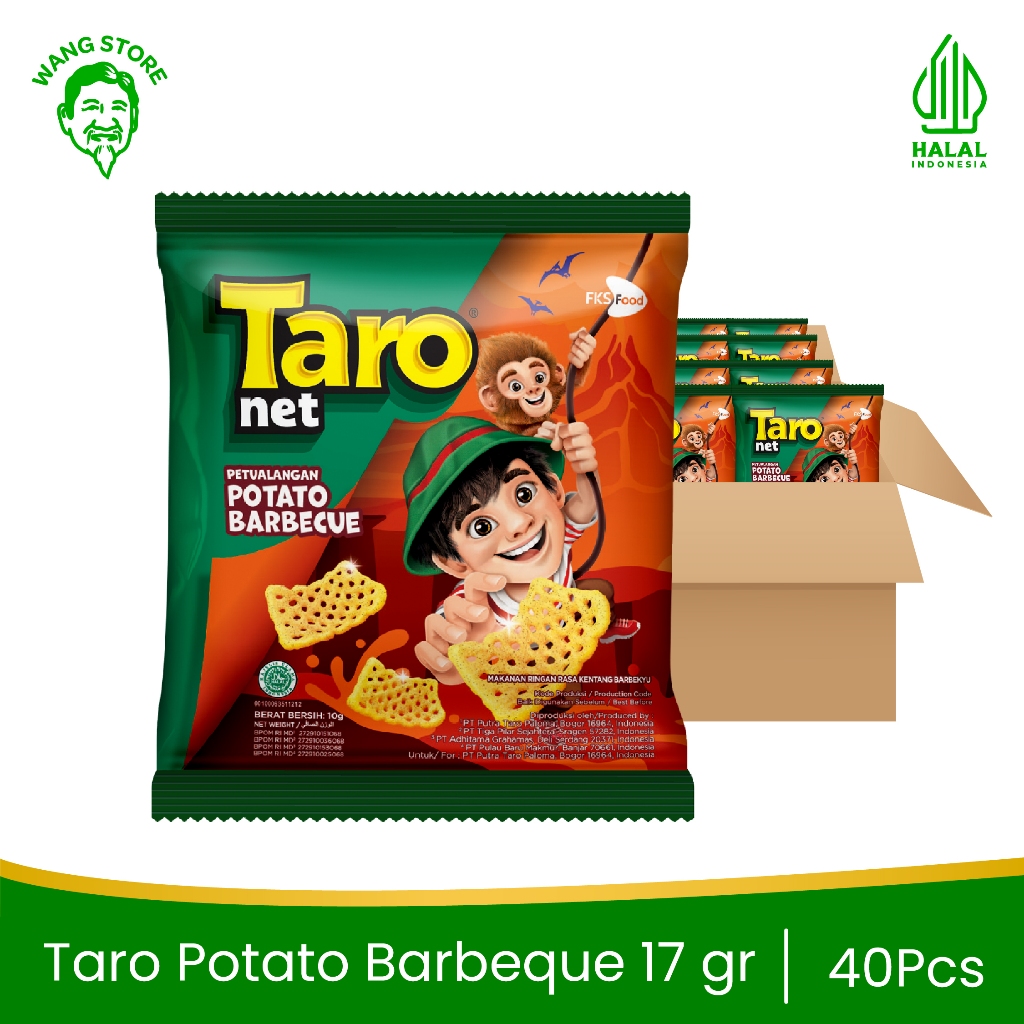 

Taro - Potato Barbeque - Small Pack - 1 Karton (4renceng) - 40 Pcs - 17gr
