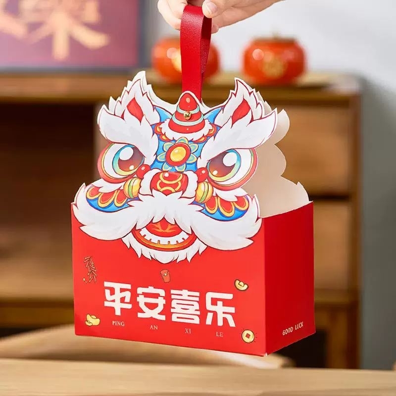 

(5pcs) kotak Imlek kotak kue kering sincia kotak Imlek kotak sincia kue kering Imlek 2025