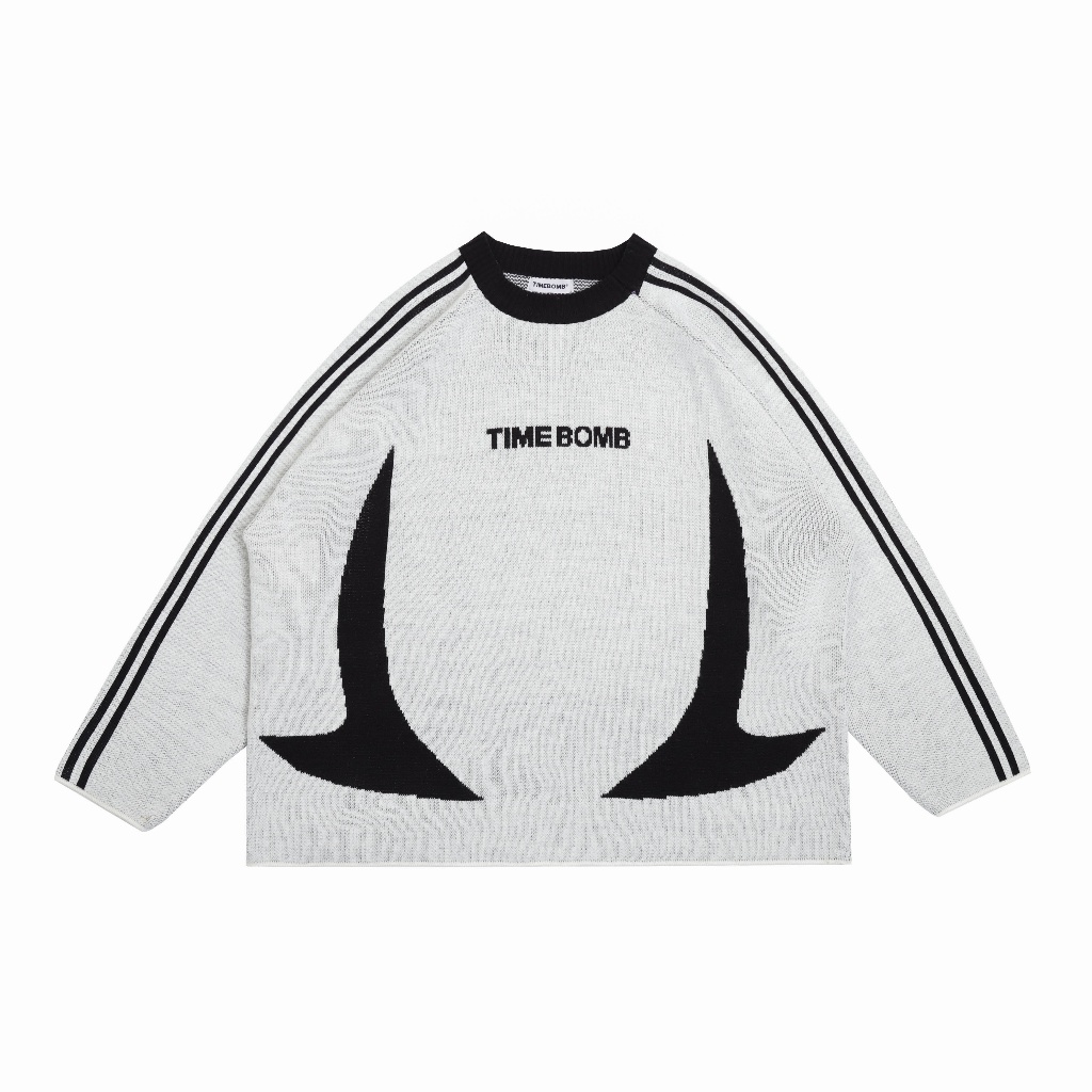 Timebomb Cardigan Knitwear Knit-Cardigan Knitwear BOXY Acrylic Switer Unisex / Switer Rajut Pria &