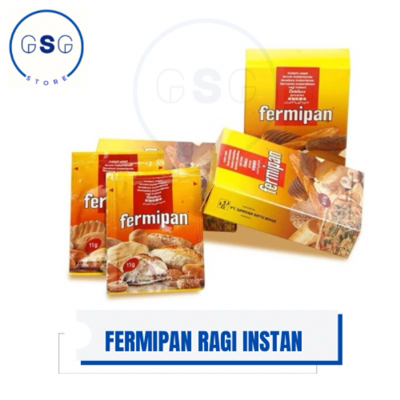 

Ragi Instan Fermipan / Ragi Instan / Pengembang Donat / Kemasan 11gr & 44gr