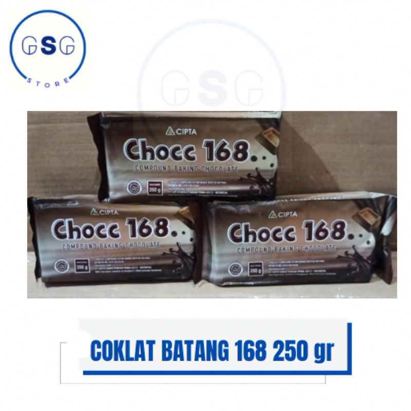 

Coklat Compound 168 / Coklat Batang / Coklat Es Kul Kul / Coklat Piscok / Chocc 168 250gr & 1kg