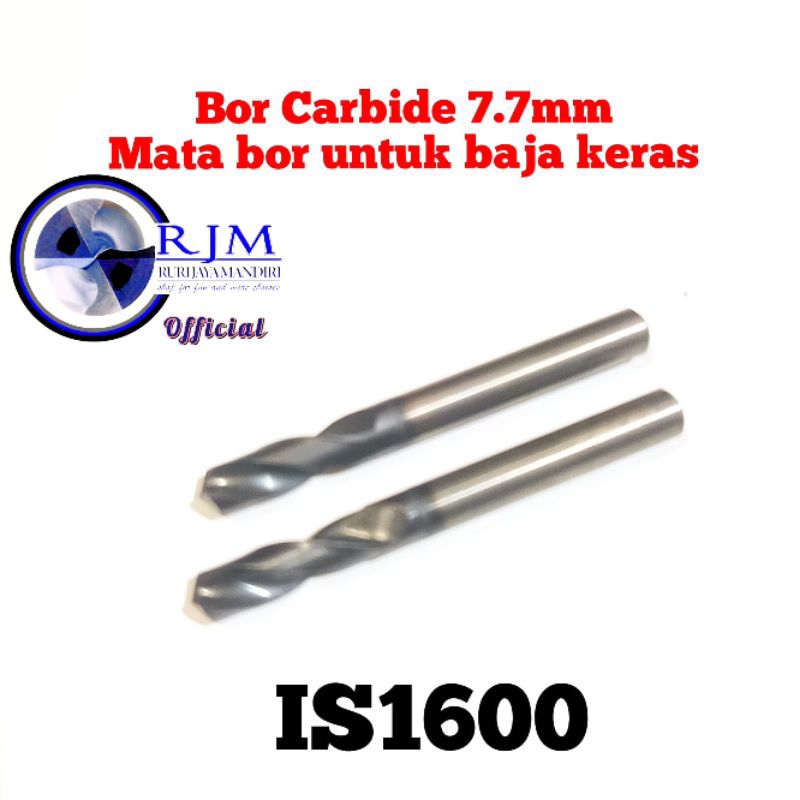 bor carbide 7.7mm twist drill tungsten carbide mata bor baja keras harden per mobil dll bukan bor na