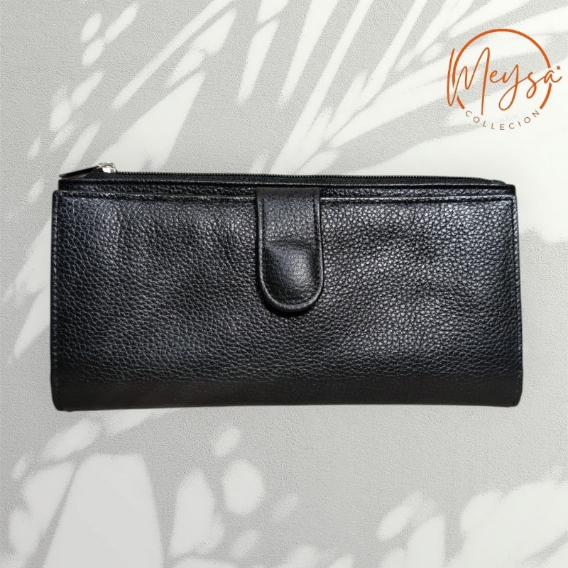 dompet kulit wanita panjang tampilan elgan simple