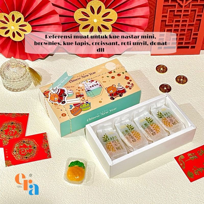 

Box Model Sliding Imlek | Dus Imlek 2 Toples 250 gr | Dus Kue Brownies CNY Chinese New Year | Box Cookies | Dus Hampers Imlek | Box Kue Basah | Dus Kue Donut | Box Croissant Cookies Giftbox Imlek