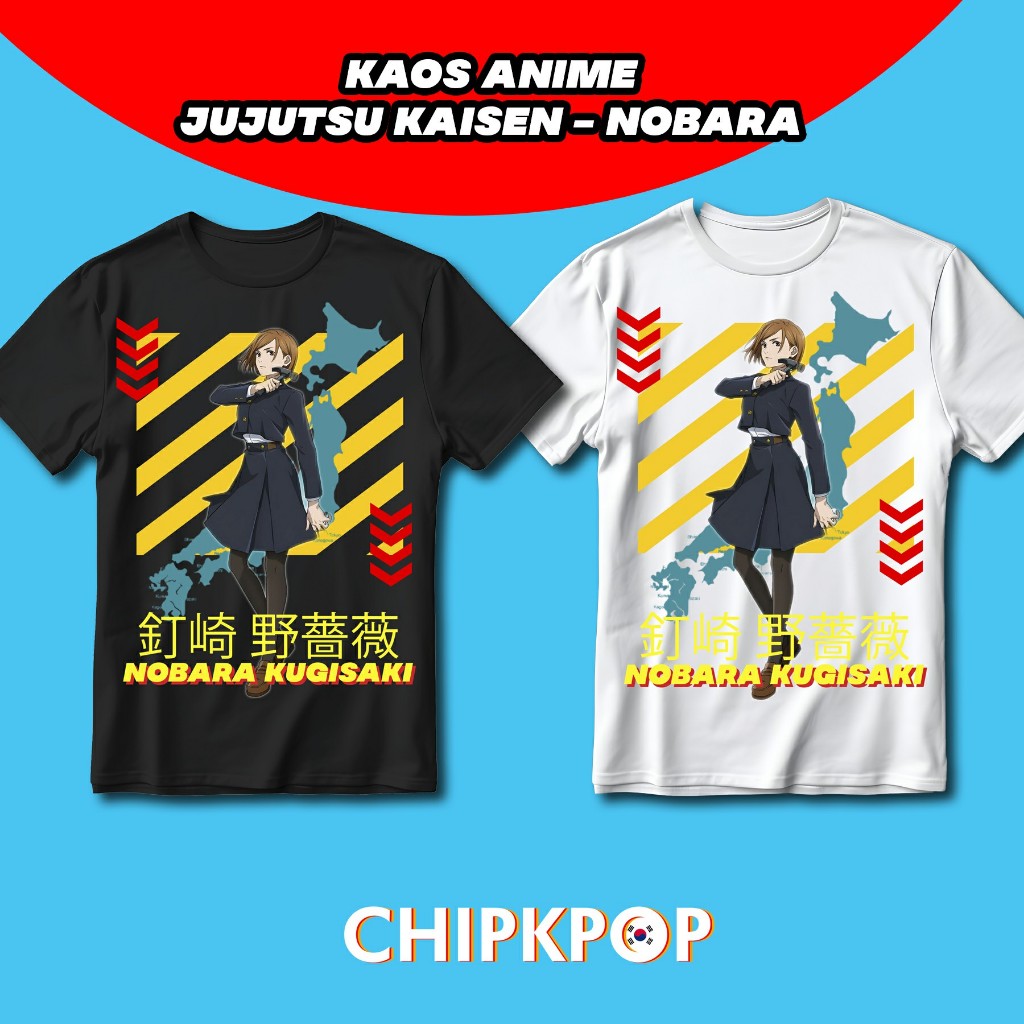 KAOS JJK ANIME NOBARA KUGISAKI BISA COD I KAOS ANIME JUJUTSU KAISEN I NOBARA KUGISAKI ANIME KAOS HIT