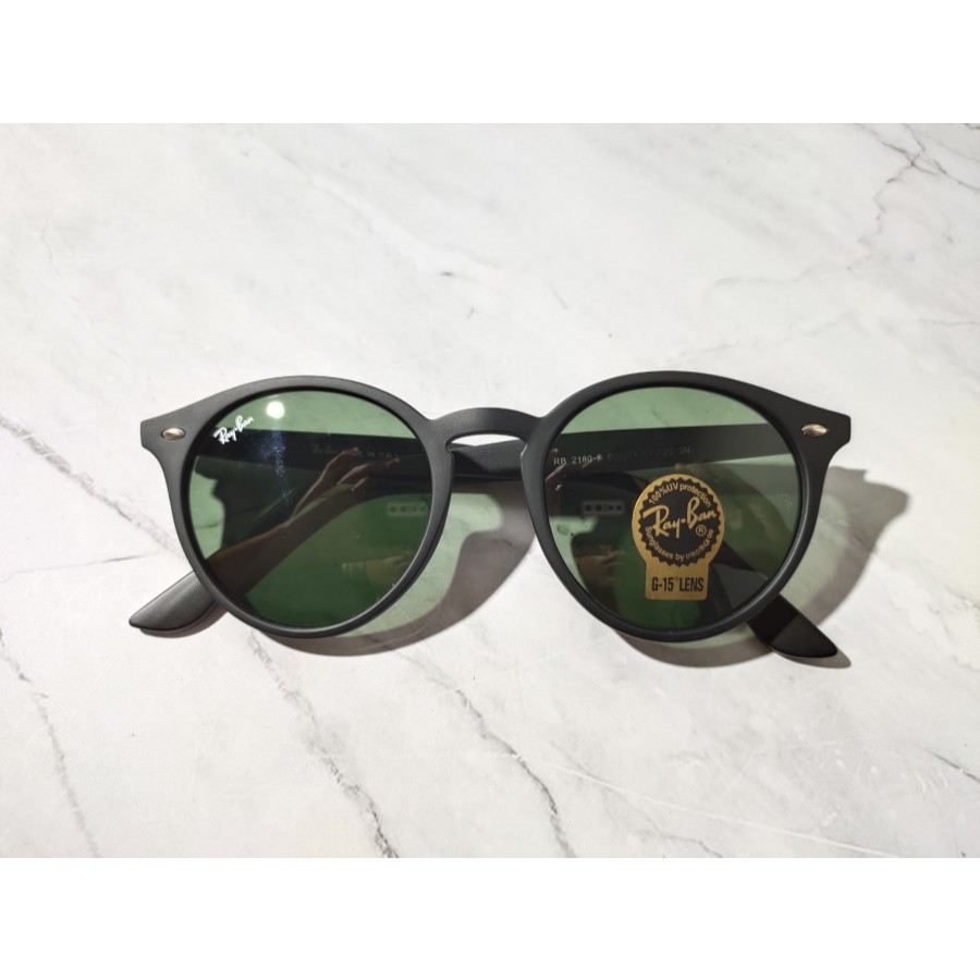 KACAMATA RAYBAN HITAM ORIGINAL ROUND BLACK FIT RB2180F 601/71 1 orang menyukai barang ini
