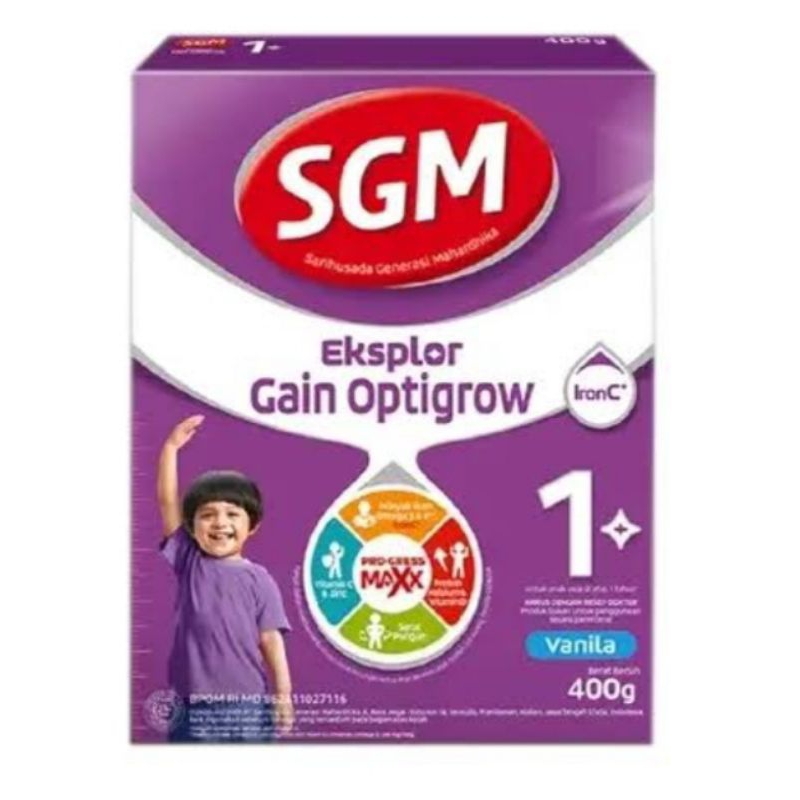 

SGM Eksplor Gain Optigrow 1 Vanilla Susu Bubuk 400 g