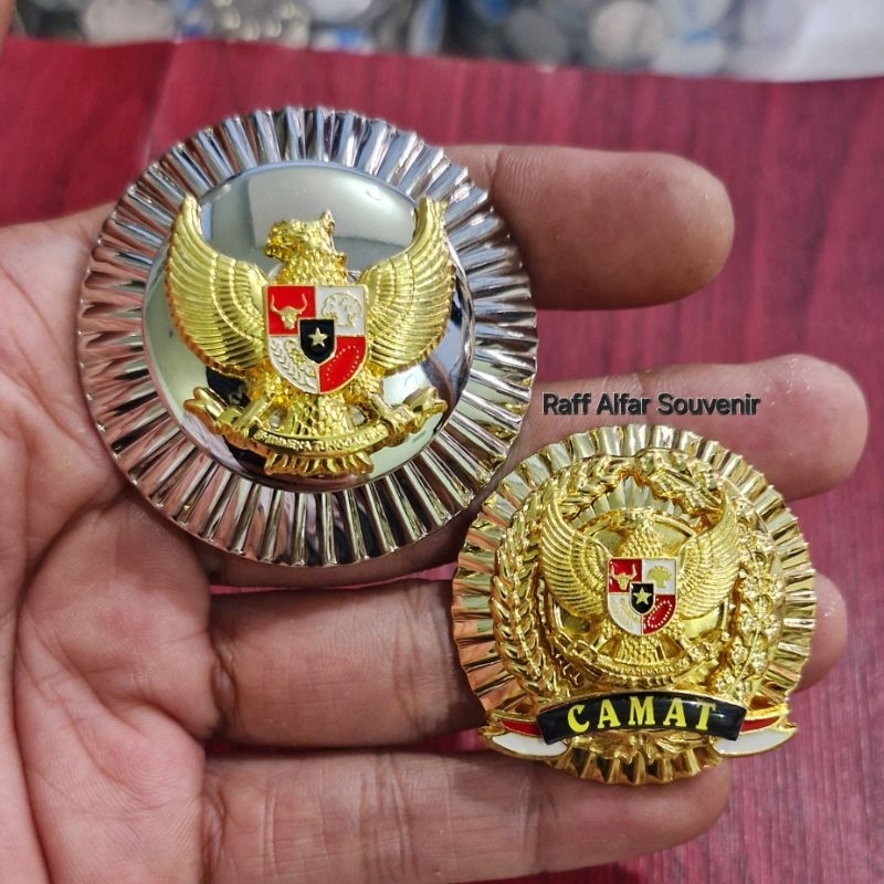 PIN CAMAT 1 PAKET - JENGKOL CAMAT - LENCANA CAMAT MAGNET