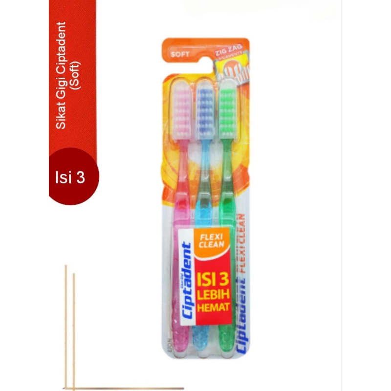 Sikat Gigi Ciptadent Soft Isi 3 Sikat Gigi Ciptadent Isi 3