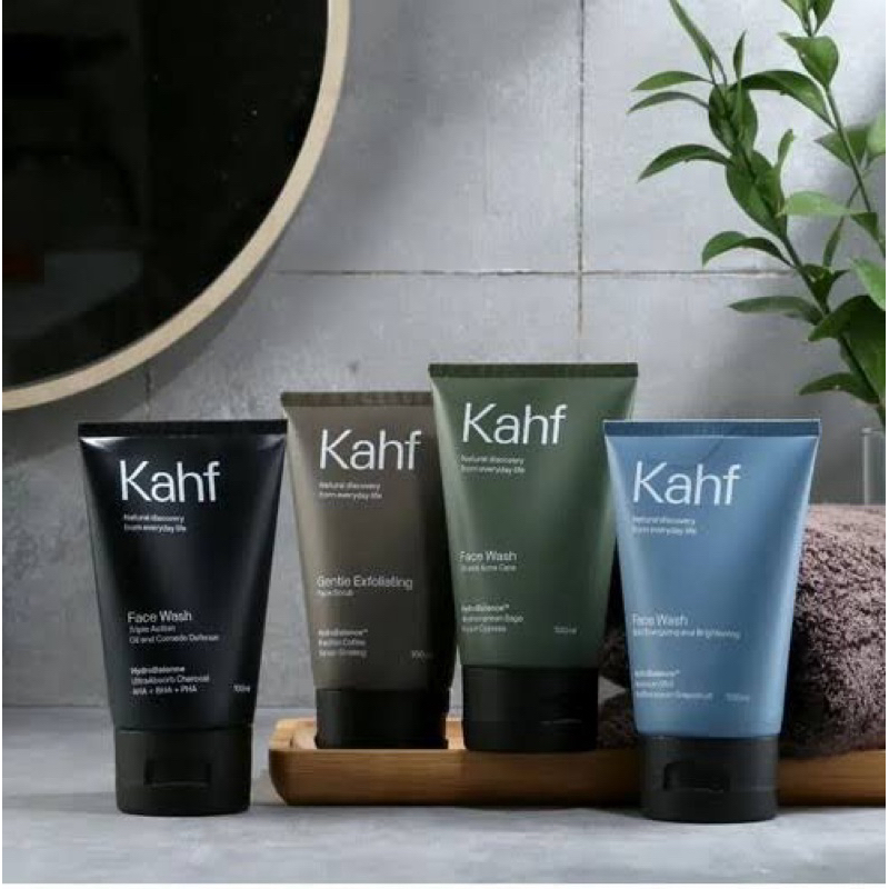 Kahf Face Wash / Face Scrub  - Sabun Wajah Pria gdlb01