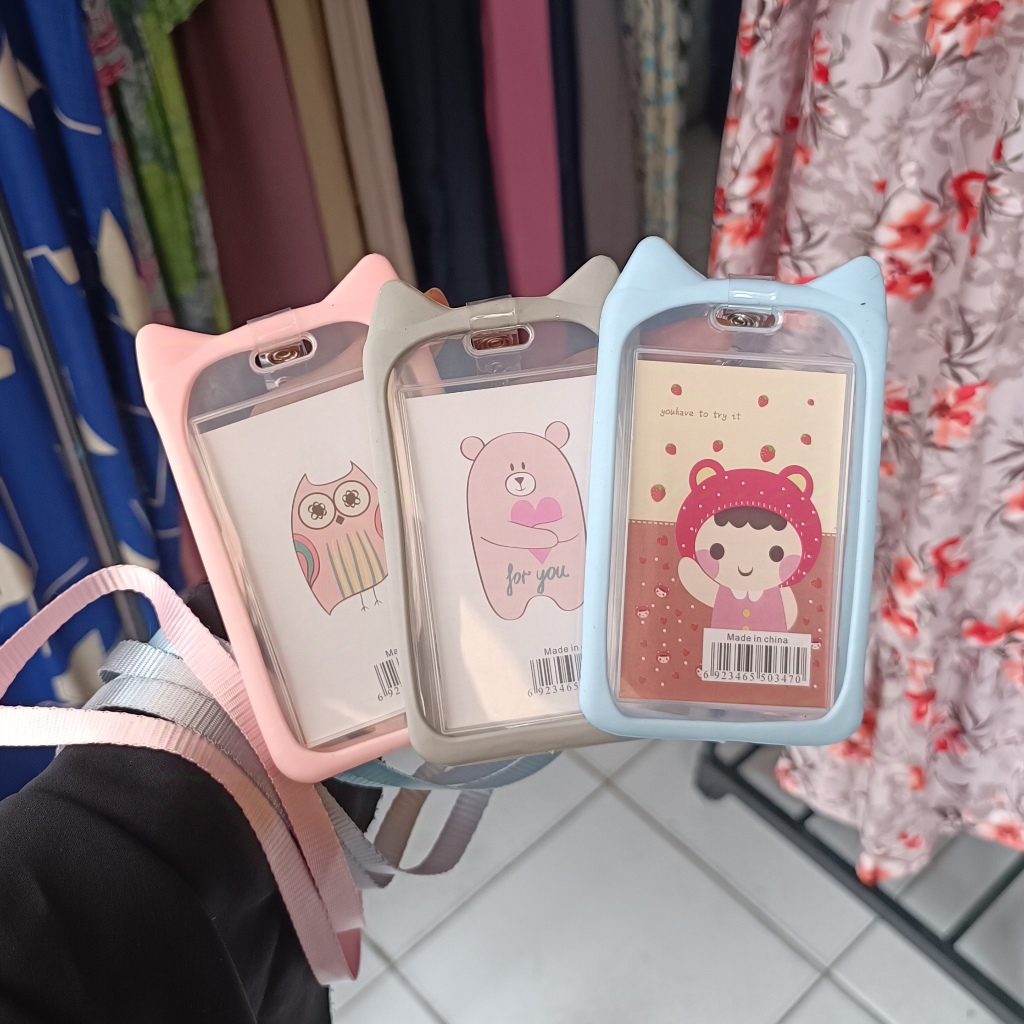 

Name tag lanyard card holder / Gantungan Kartu Motif