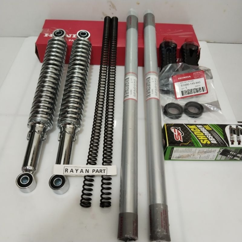 Sok depan + belakang Honda Win Win Win Win100 As shock + Per Original