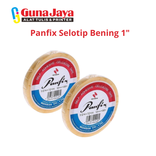 

Panfix Selotip Bening 1" Kuat dan Tahan Lama untuk Keperluan Sehari-hari - GunajayaATK