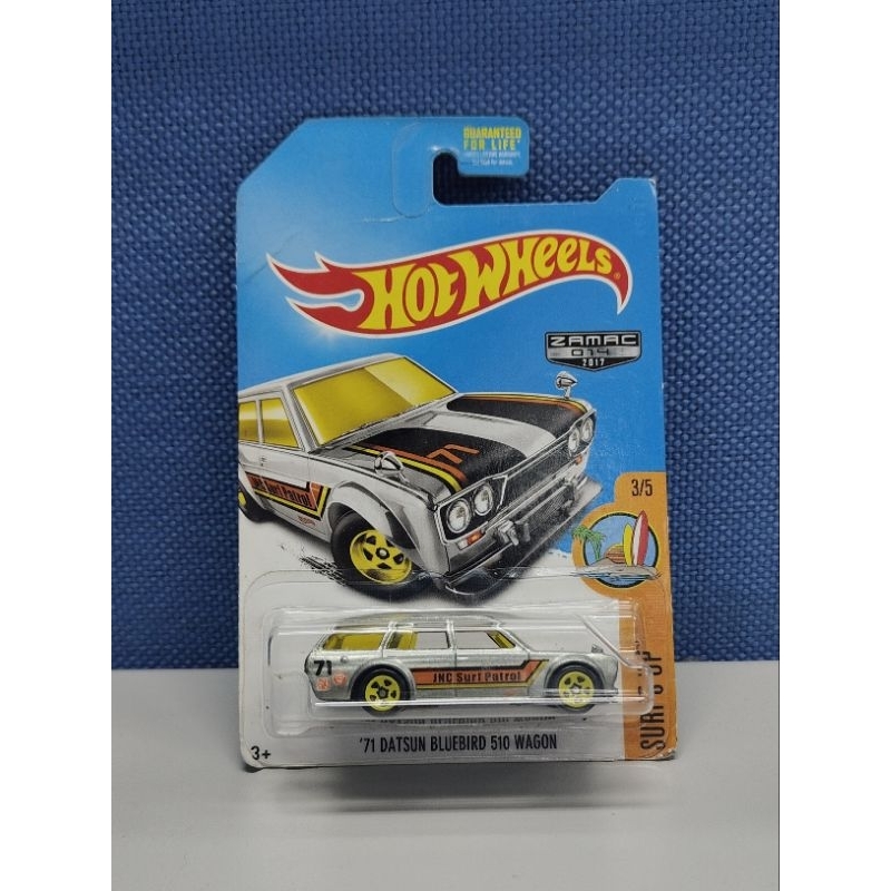 Hot Wheels 71 Datsun Bluebird 510 Wagon Silver Zamac Walmart Exclusive