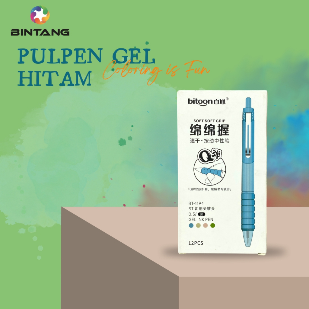 

PULPEN GEL HITAM BT-1194