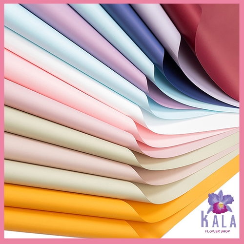 

20 Lembar Flower Wrapping Paper Kertas Buket Bunga Polos Korea Cellophane KB6120