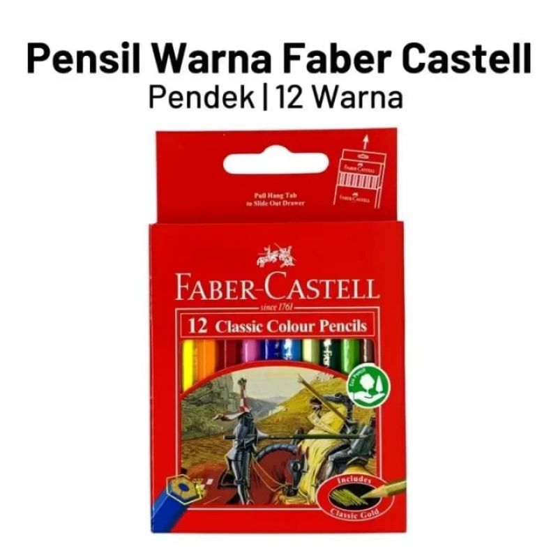 

Pensil Faber Castel 12 Warna Pendek Classic