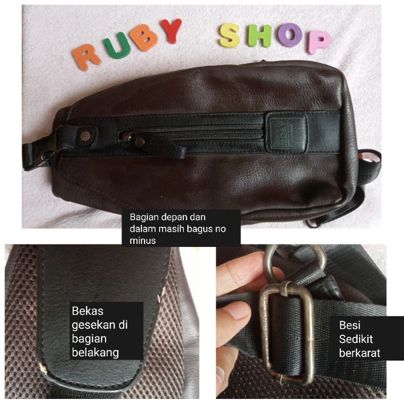Tas Selempang Kulit Pria MO&Y