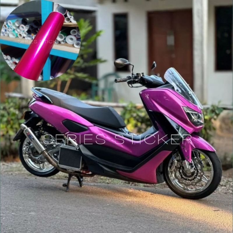 STICKER/SKOTLET WARNA PINK MAGENTA CANDY KUALITAS PREMIUM VARIAN MOTOR/MOBIL