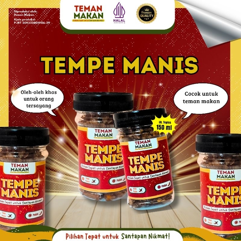 

Tempe Manis Asli Premium - Pedas & Original Tidak Pedas | Teman Makan