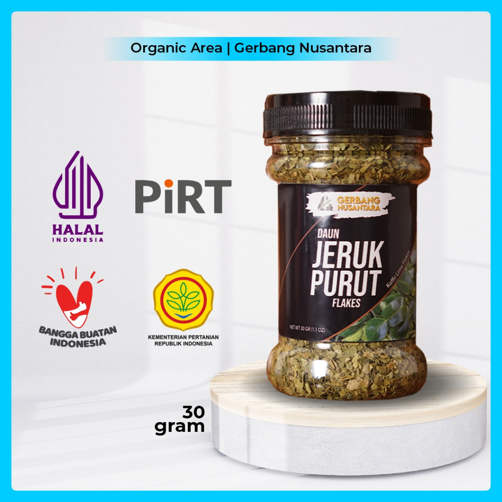 

Gerbang Nusantara - Daun Jeruk Flakes Bumbu Masak Dapur Rempah 30gr