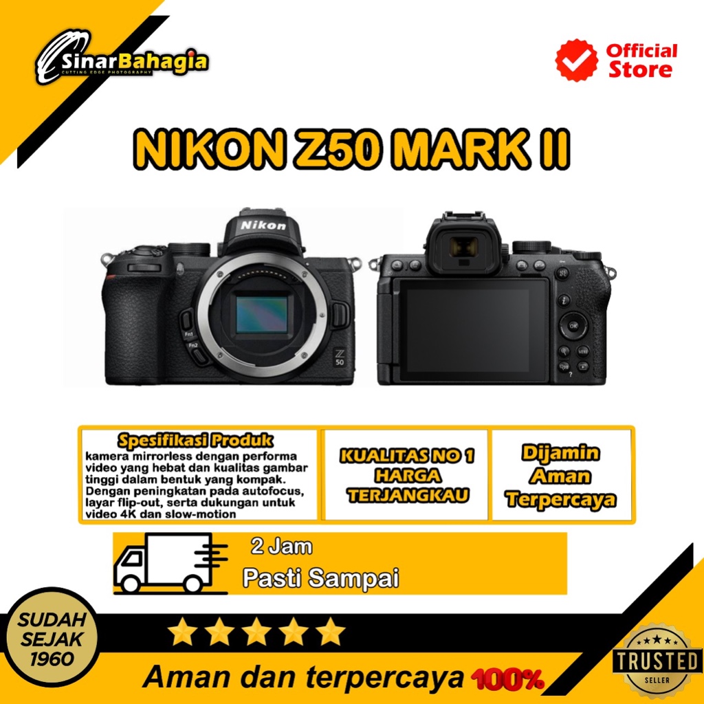 NIKON Z50 II KIT 16-50MM LENS KAMERA MIRRORLESS DIGITAL KAMERA Z 50 II