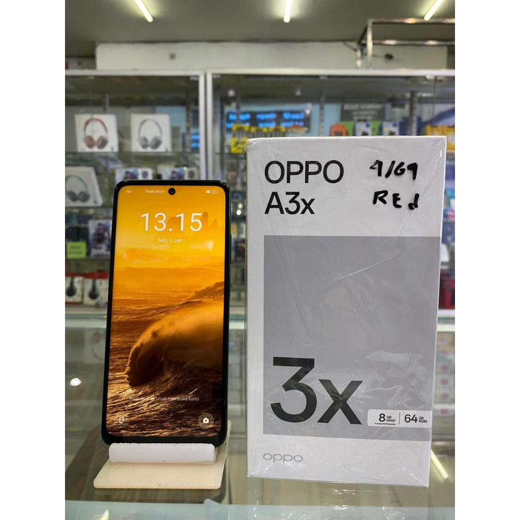 OPPO A3X 4/64GB 4 64 SECOND SEKEN BEKAS RAM 4 INTERNAL 64GB