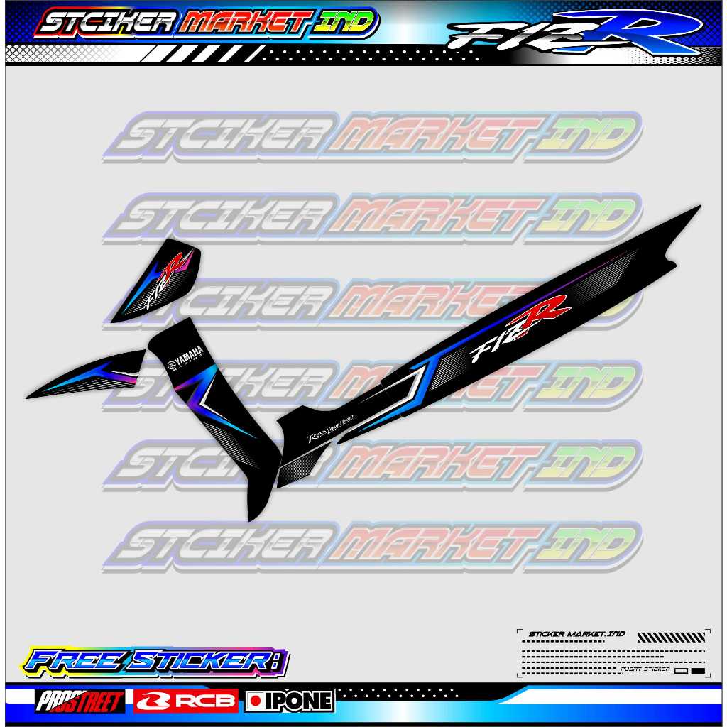 STRIPING VARIASI MOTOR YAMAHA FIZ R / STICKER LIST VARIASI MOTOR YAMAHA FIZ R