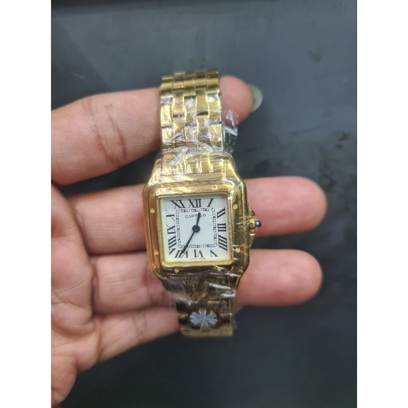 JAM TANGAN CEWEK CARTIER PANTHERE QUARTZ PREMIUM 2.7MM