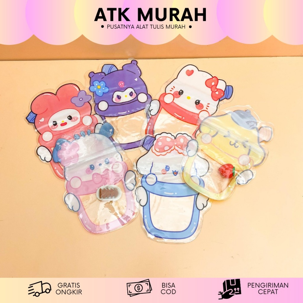 

POUCH MINUMAN SANRIO V2 KP-1553 TEPAK PENSIL CASE LUCU IMUT TERMURAH COD KADO UNIK