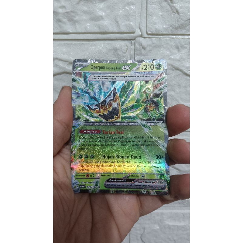 kartu pokemon ogerpon topeng original