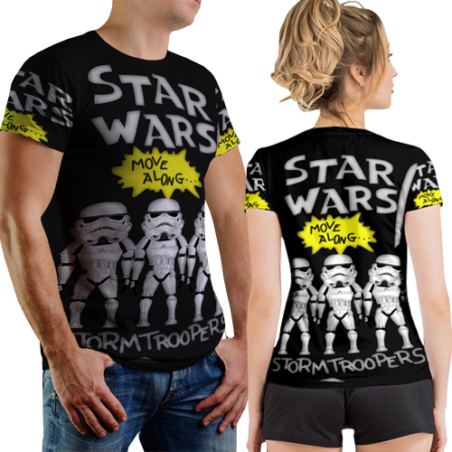 Kaos Star Wars Rounded Storm Trooper Tshirt Fullprint Bahan Polyester Jersey | Size S M L XL XXL 3XL