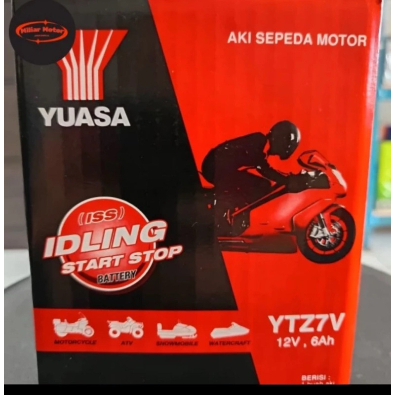 Aki Kering Yuasa YTZ7V Nmax PCX Aerox
