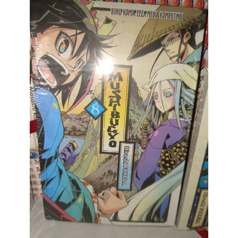 Komik MUSHIBUGYOU nomer 3 dan 8, kondisi segel buku TERBITAN GRAMEDIA komik Samurai kisah Jinbei Tsu