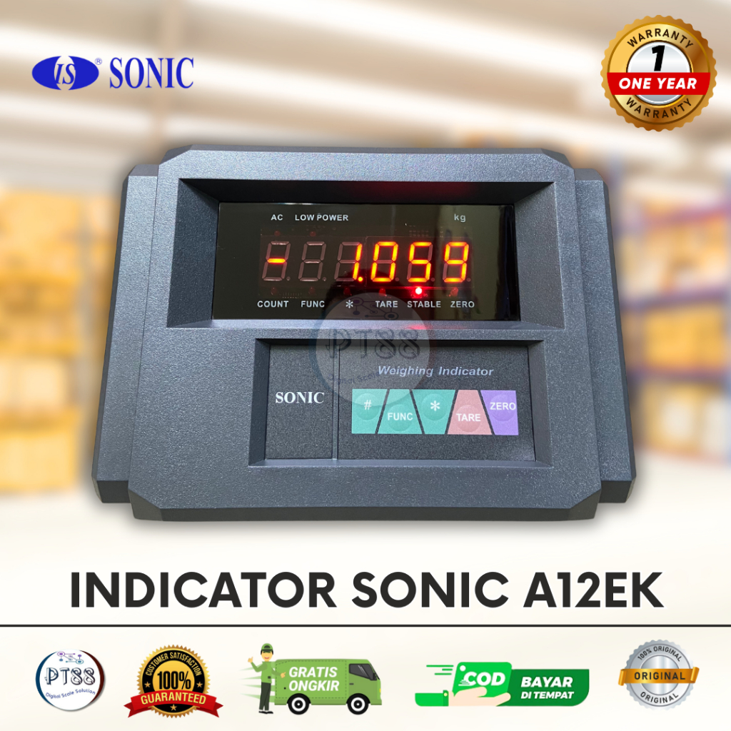 Indicator Timbangan Duduk Digital SONIC -A12EK / Indikator Timbangan Duduk Digital A12EK