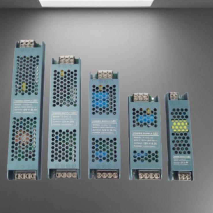 Trafo Slim LED Strip 3A 5A 10A Adaptor 24V Body Travo Power Supply Sky - 10A 240W