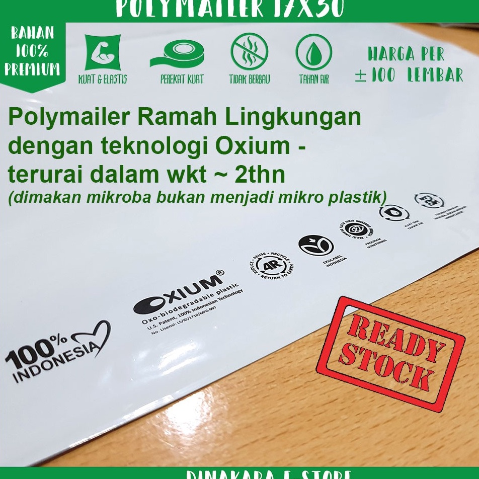 

KODE PRODUK 79AR5459 Polymailer ramah lingkungan 17x3 Putih premium isi 1 pcs