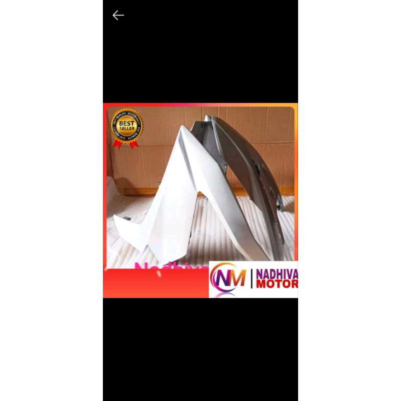 Cover tameng depan honda beat street led 2020 silver doff matte bisa cod