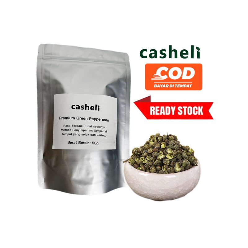 

casheli Mala Sichuan Green Peppercorn Kering 50gram/Baru dan Fresh