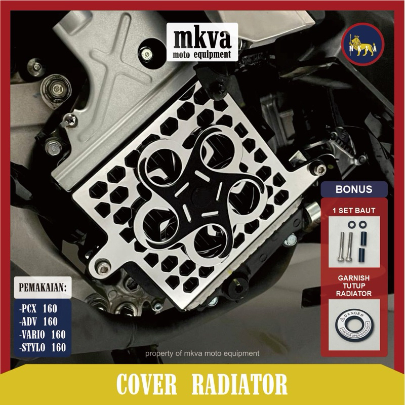 COVER RADIATOR SPINER VARIO PCX ADV STYLO Tutup Radiator Spinner Honey Comb Yamaha Honda 160