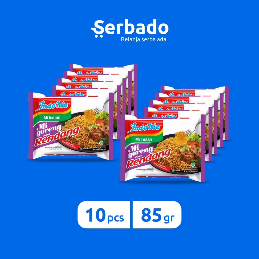 

Indomie Goreng Rendang 85gr (Isi 10 pcs)