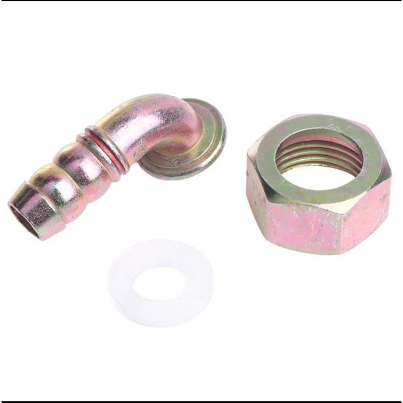 Nepel elbow sambungan selang gas kompor tanam model L bengkok ½ inch semua merk kompor include seal 