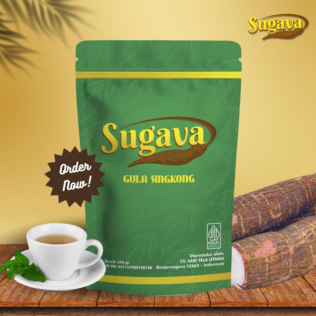 

SUGAVA Gula Singkong (350gr) / Rendah Kalori / Pengganti Pemanis / Gula Singkong